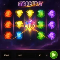 CrownGold Casino - Starburst Slot Game - Free Spins and Respins