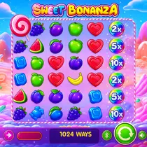 CrownGold Casino - Sweet Bonanza Slot - Cascading Reels and Multipliers